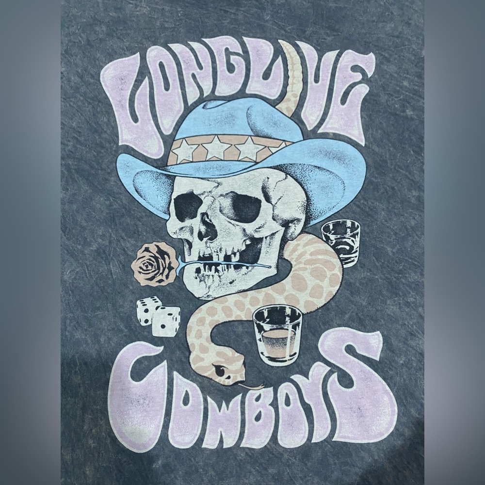 Long live cowboys oversized tshirt